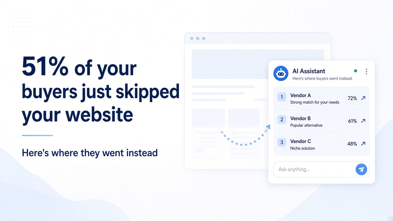 51% of Your Buyers Just Skipped Your Website — Here's Where They Went Instead