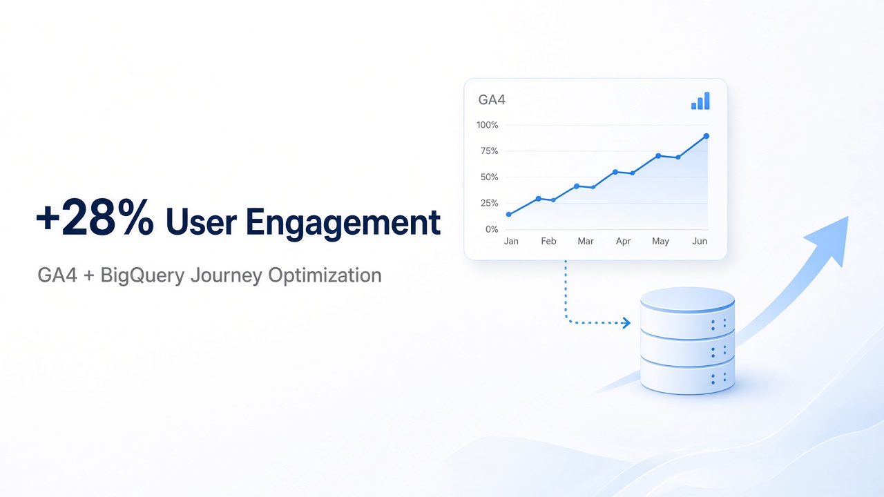 How We Boosted User Engagement by 28% Using GA4 + BigQuery